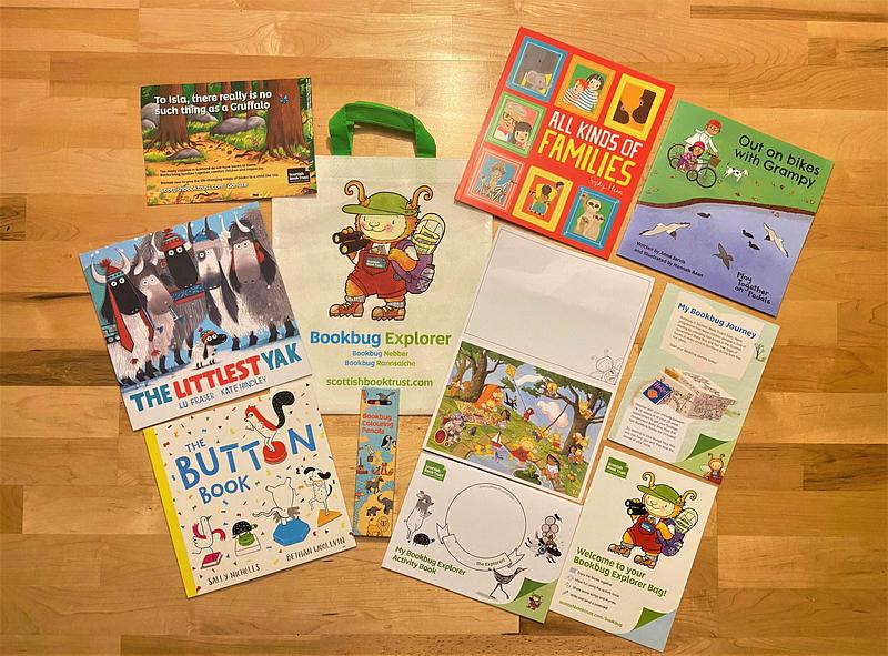 Contents of the Bookbug Explorer Bag